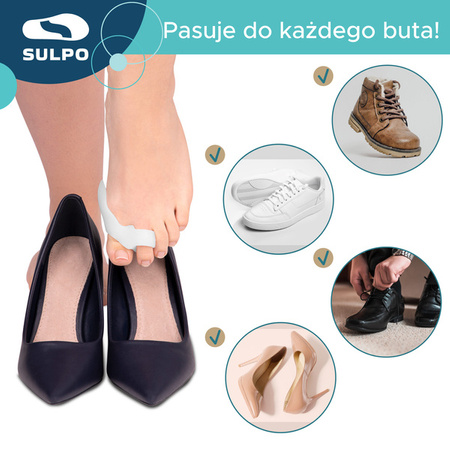 Separator dużego palca z osłoną na haluksy 3w1 - M001_S