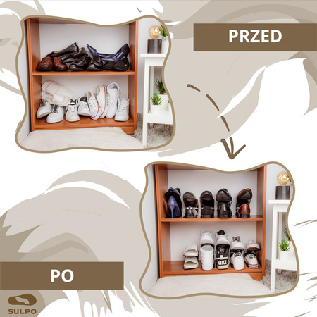 ZESTAW Organizer stojak na buty do szafy 10 szt. - A119